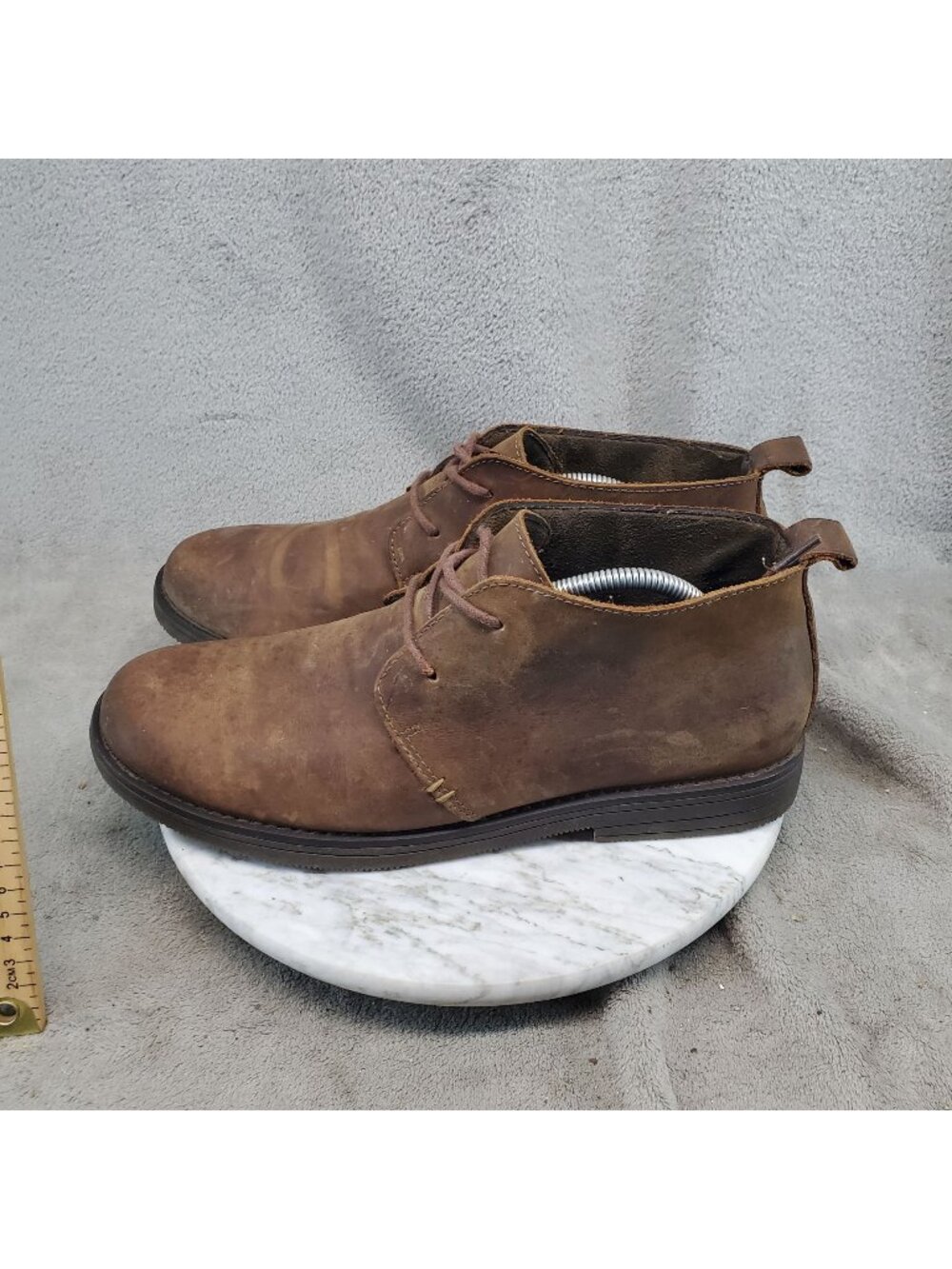 Target Shoes Mens Size 11 Brown Leather Lace Up Chukka Boots *Read*